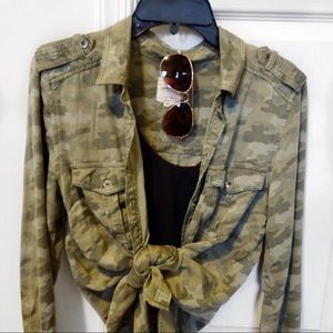 Camo Embroidered Flannel